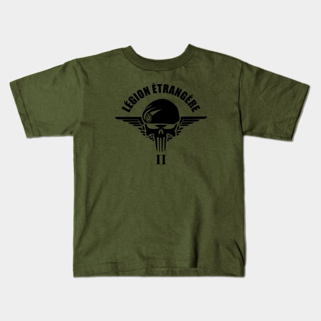 Légion Étrangère 2 REP (French Foreign Legion Paratrooper) Kids T-Shirt by TCP